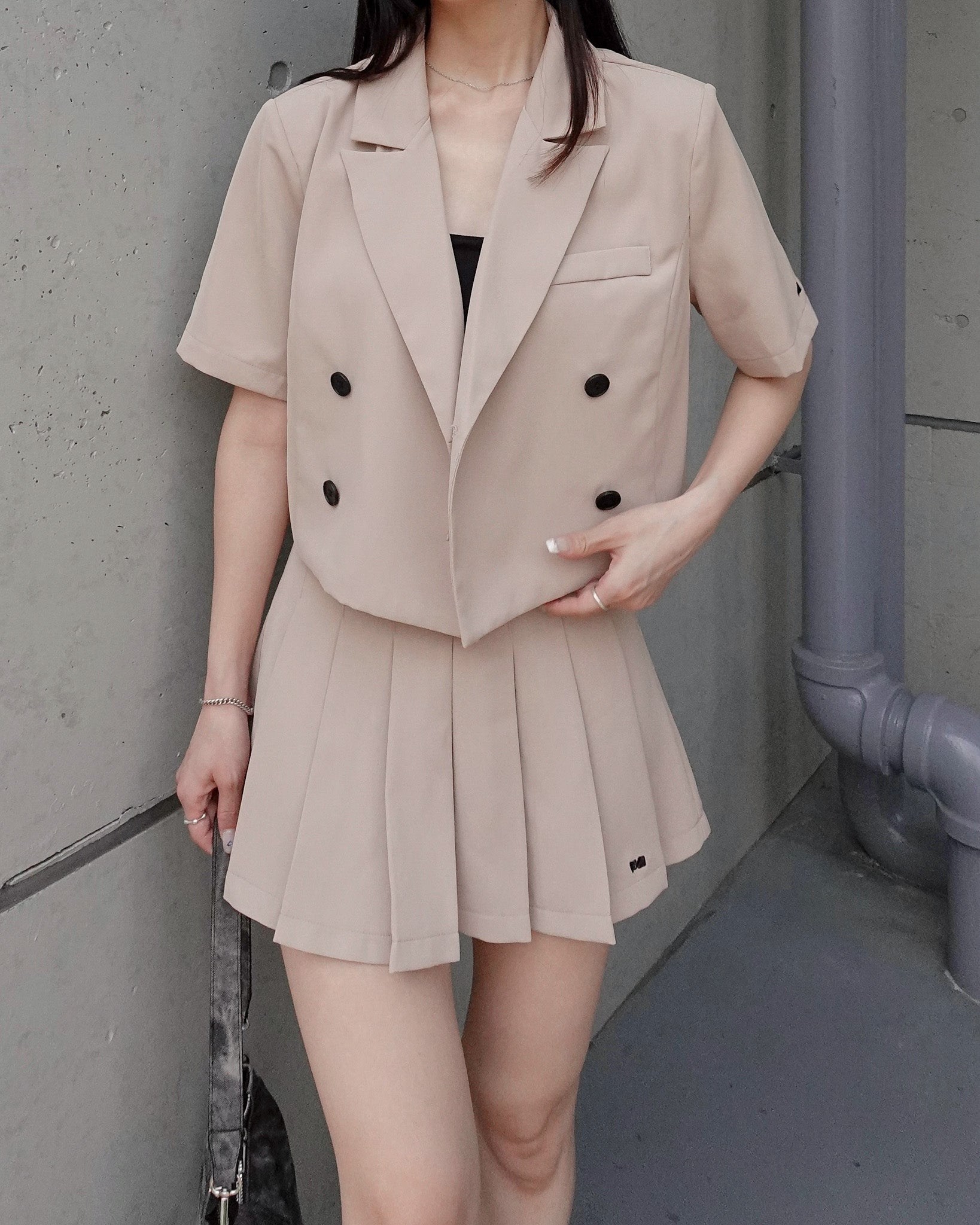 DT★Max Mara★alcuno プリーツミニスカート Max Mara Alcuno ミニスカート | グレー | FARFETCH JP