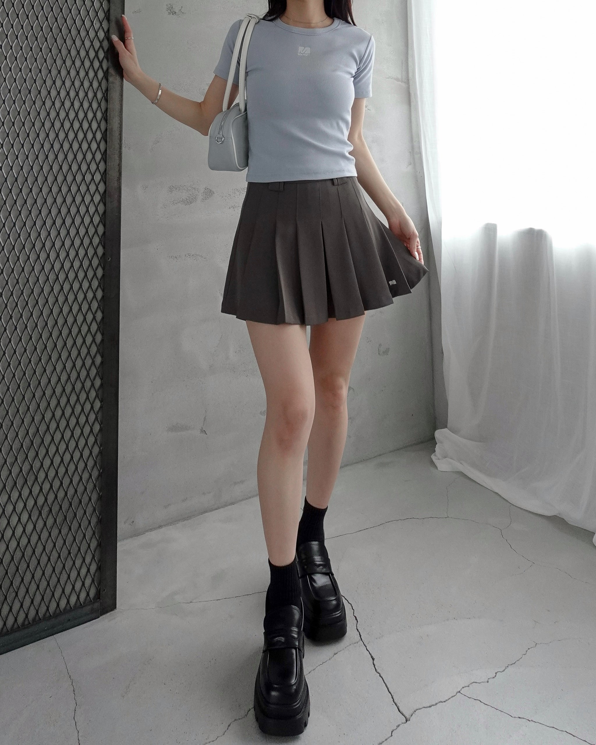 トップス mani Mロゴリブトップス – menot