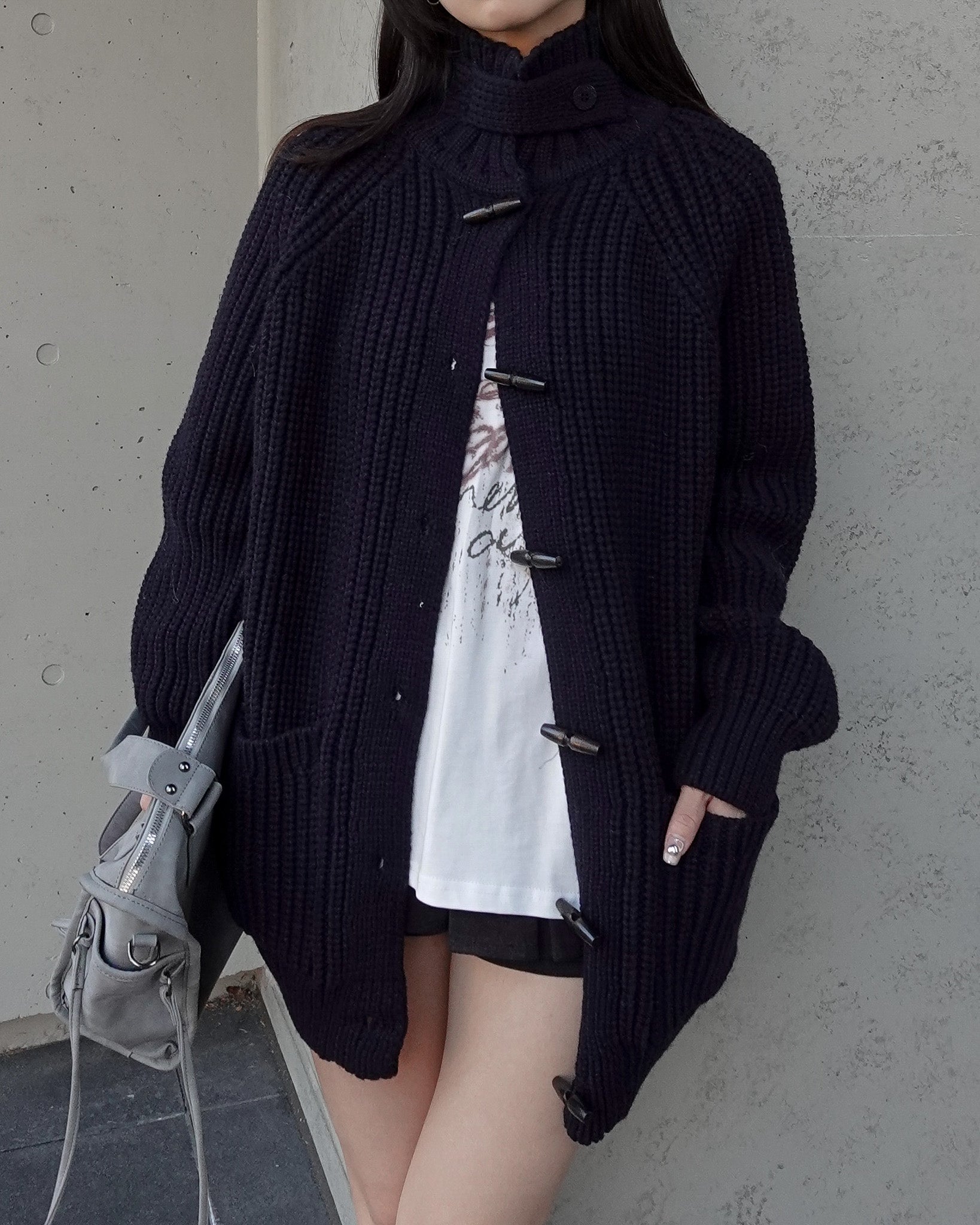 トグルボタンニットカーディガン – menot