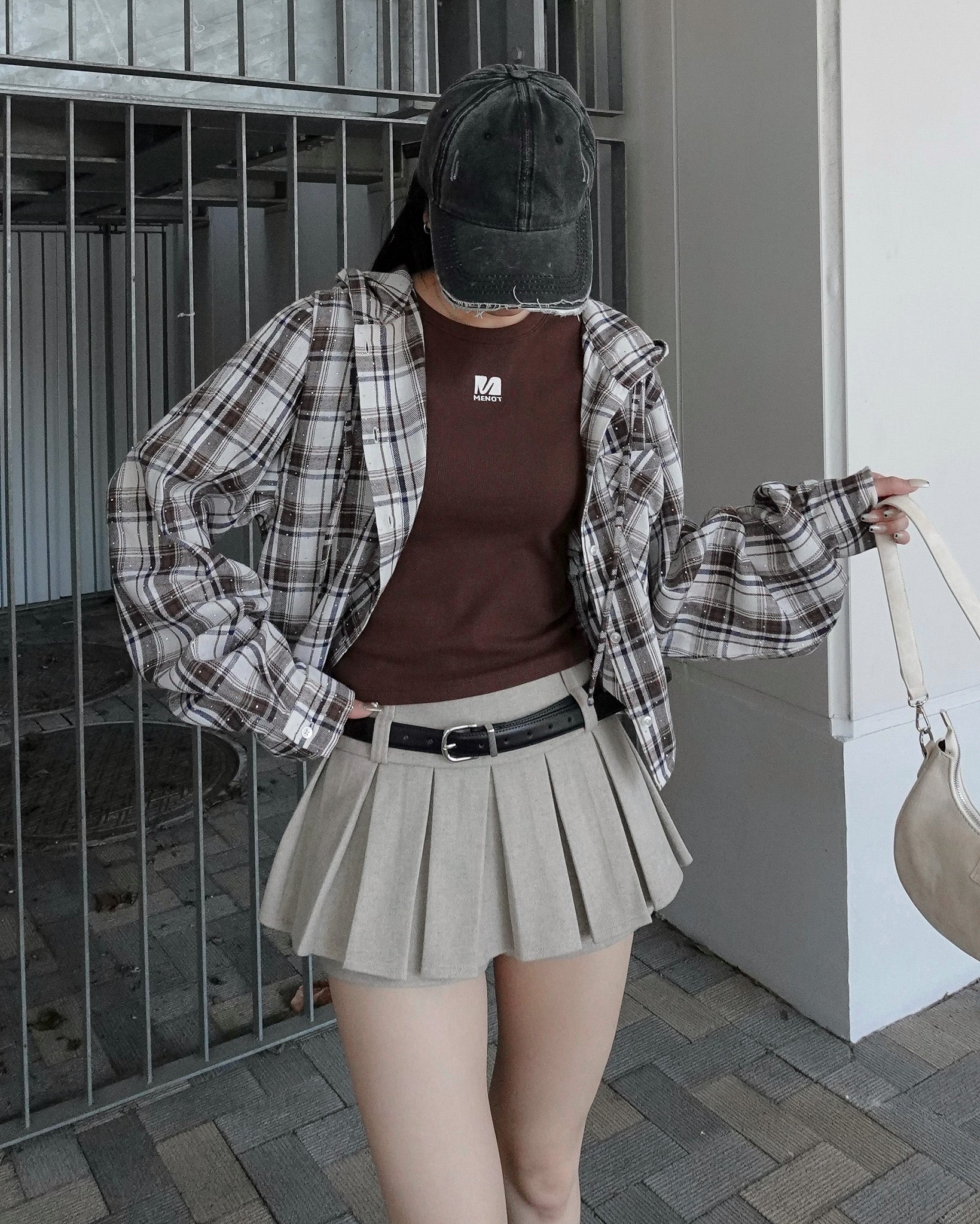 menot プリーツデザインショートパンツ プリーツデザインショートパンツ – menot