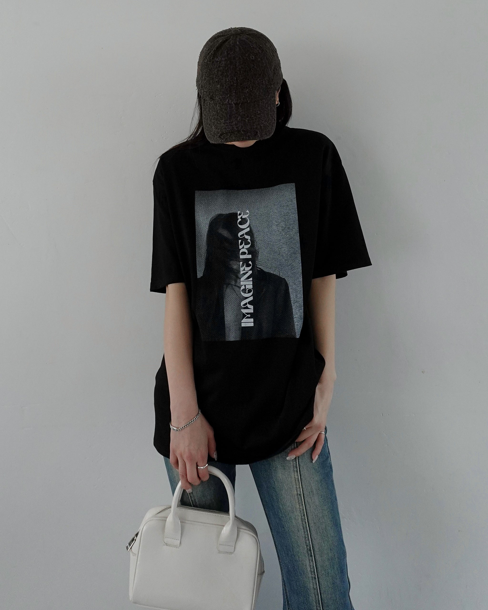 プリントグラフィックオーバーTシャツ – menot