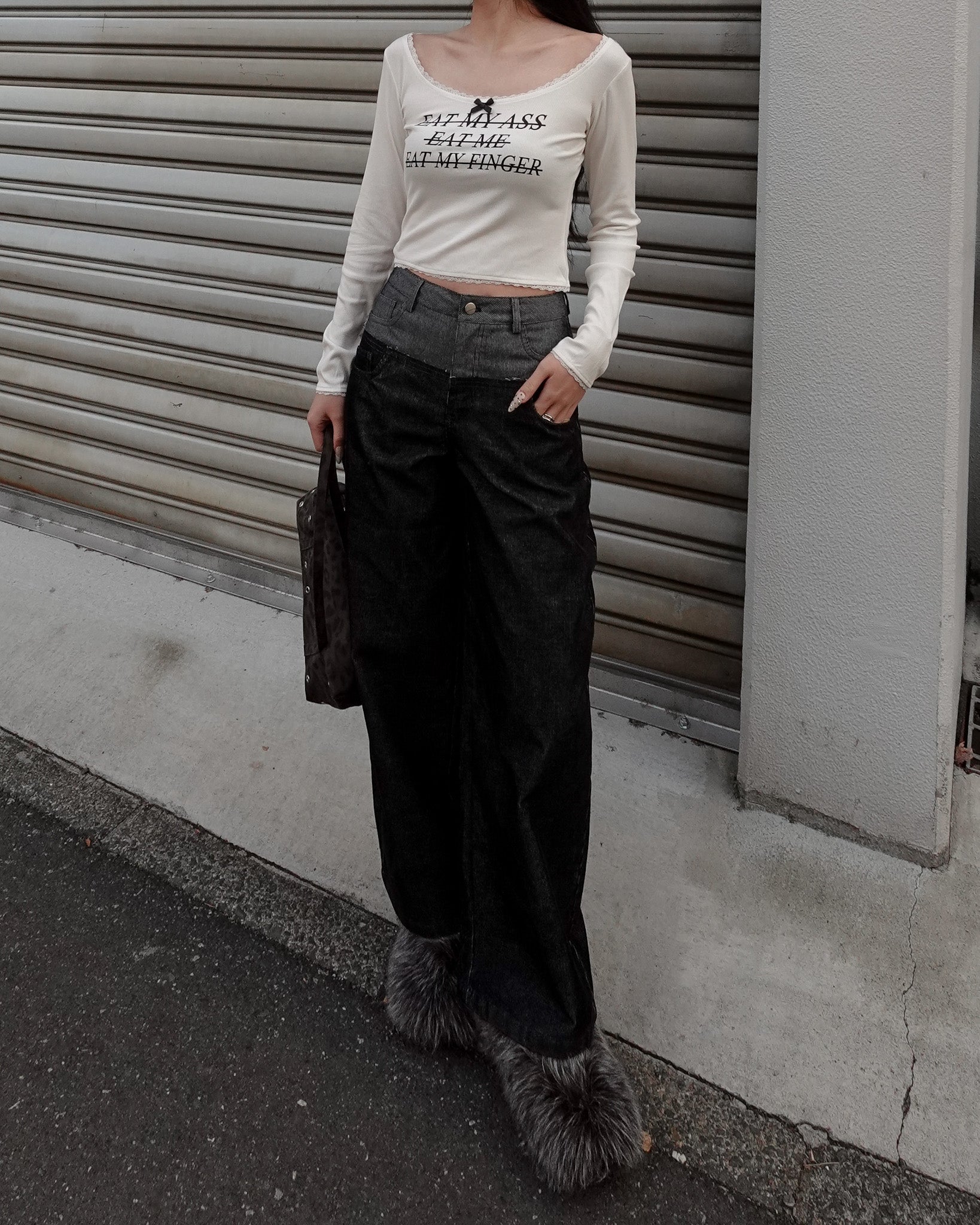 プリントクロップドトップス – menot