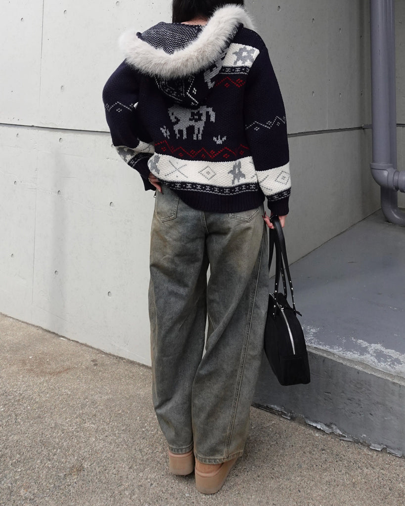 ノルディックジップニットジャケット – menot