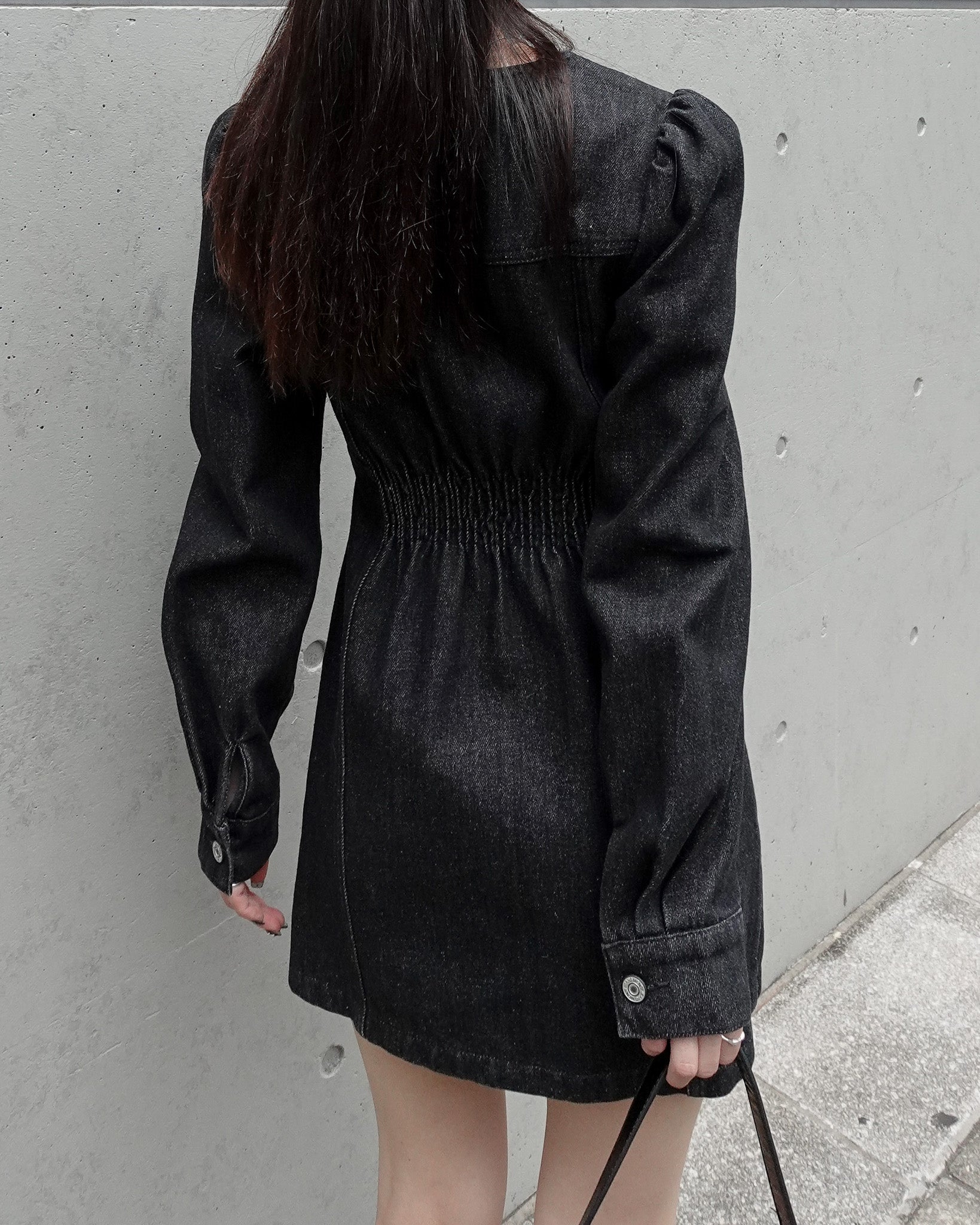 フロントジップデニムミニワンピース – menot