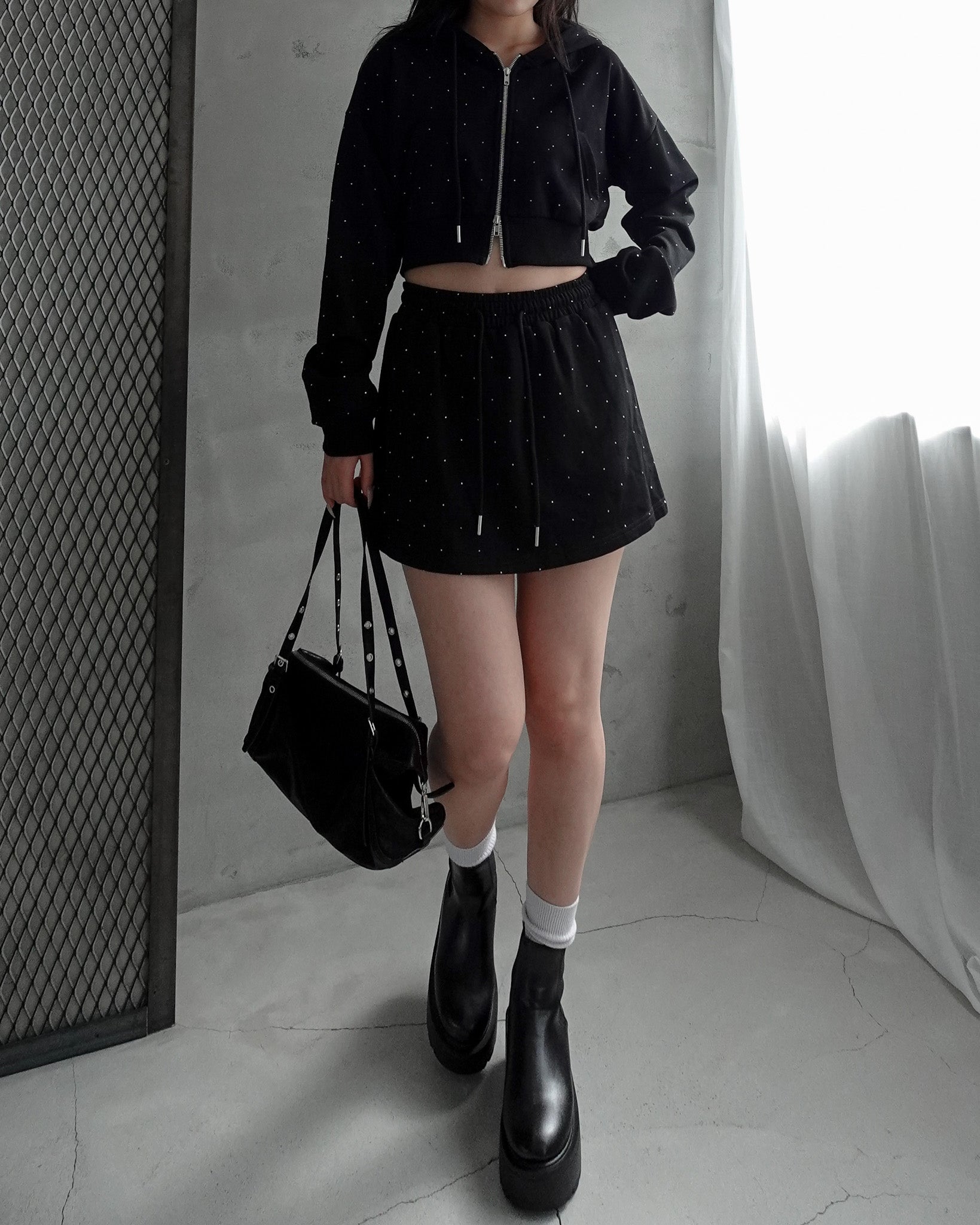 ラインストーンフーディーセットアップ – menot