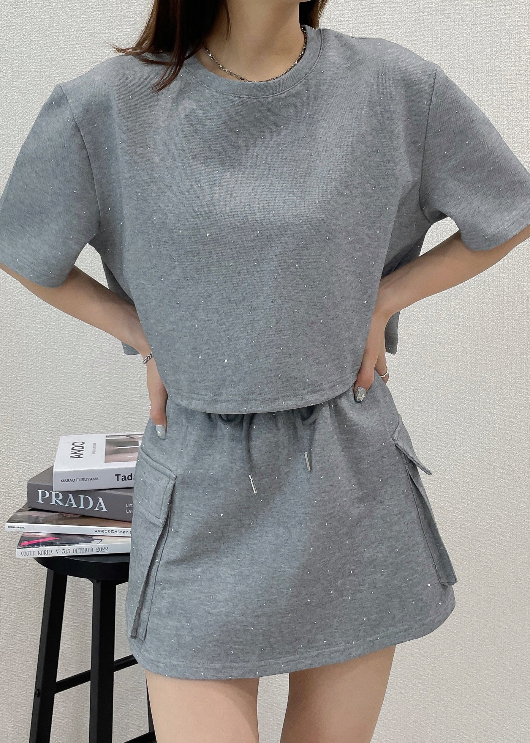 ハンドメイド【2way  セットアップ】 セール】 【WEB・一部店舗限定】カットジャカード襟付き2WAY