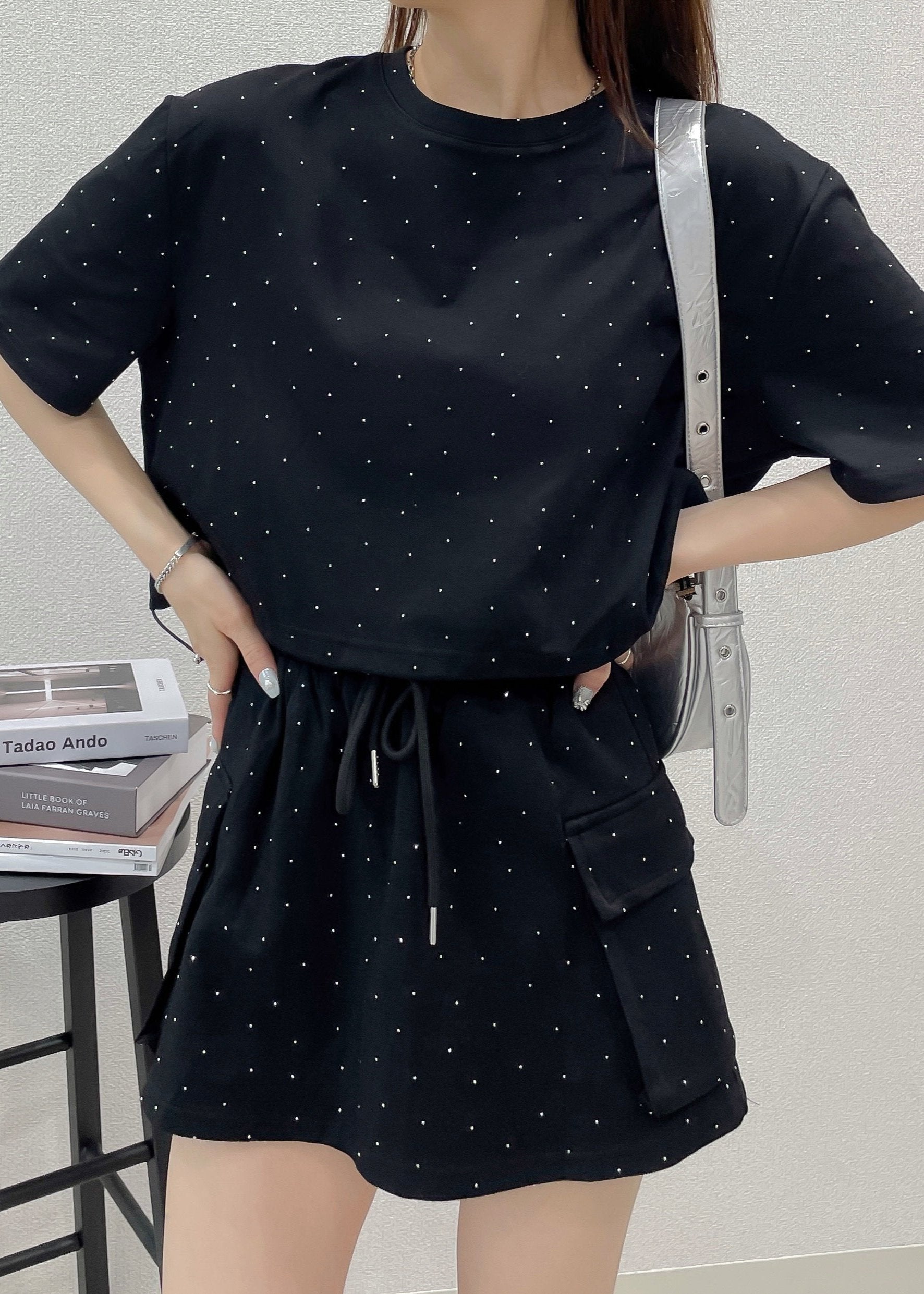 ハンドメイド【2way  セットアップ】 ラインストーン2wayセットアップ – menot