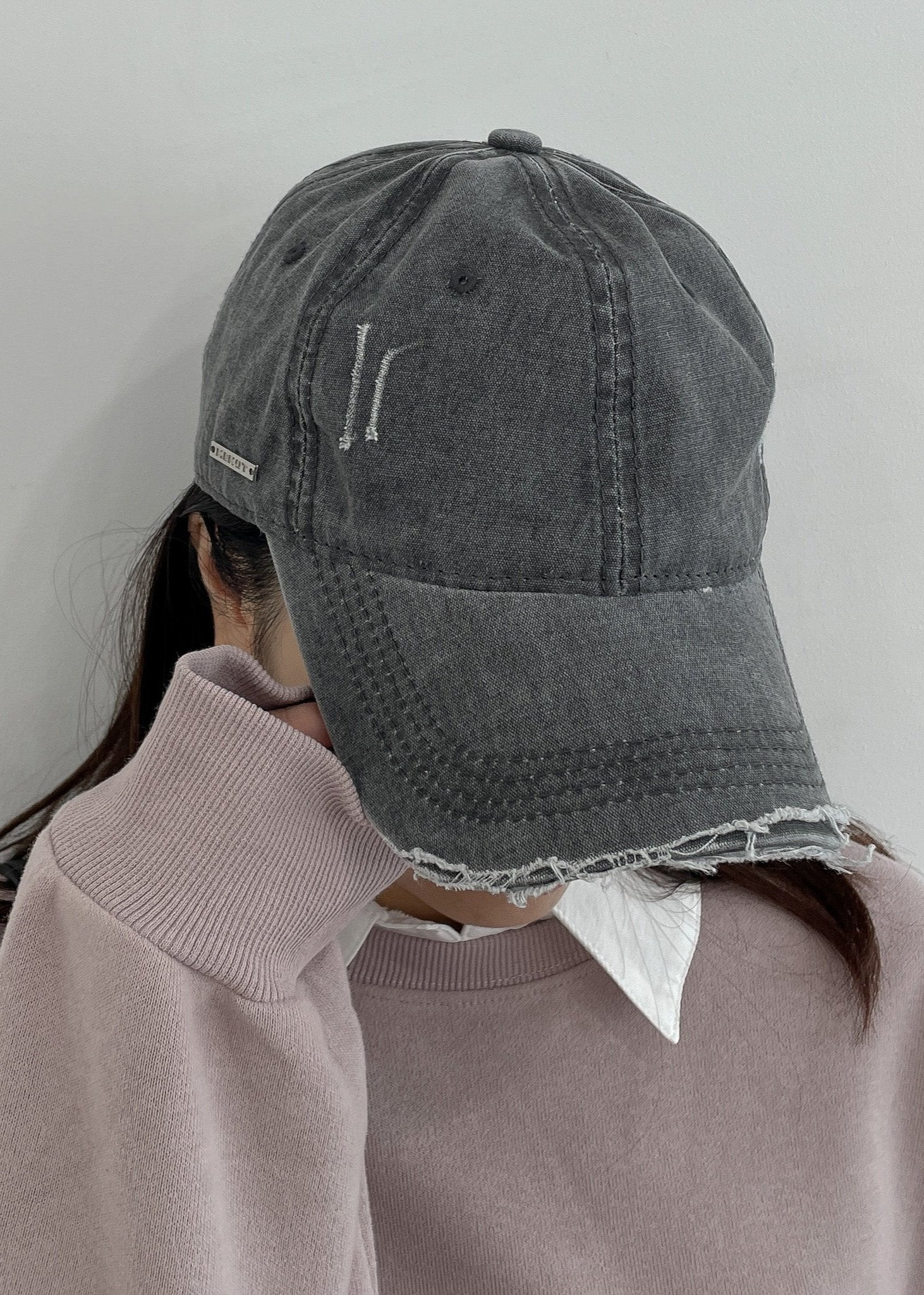 【爽やかな抜け感が旬】CHANEL ウォッシュデニム キャップ 水色 pur chouchou/ケミカルウォッシュ デニム キャップ P4292