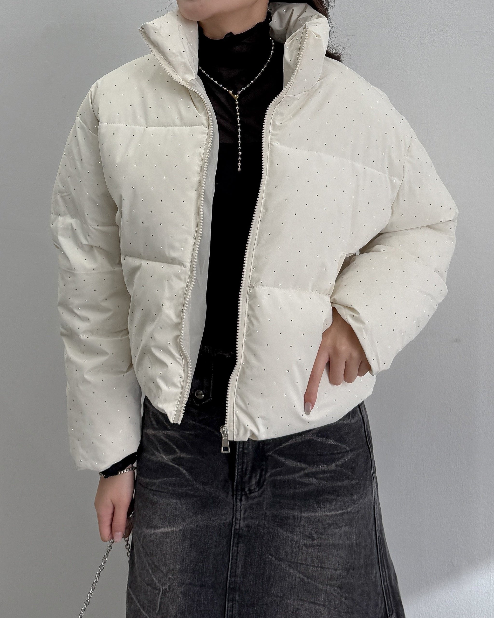 A Line Down Coat | Pearl – MYLAN ONLINE SHOP