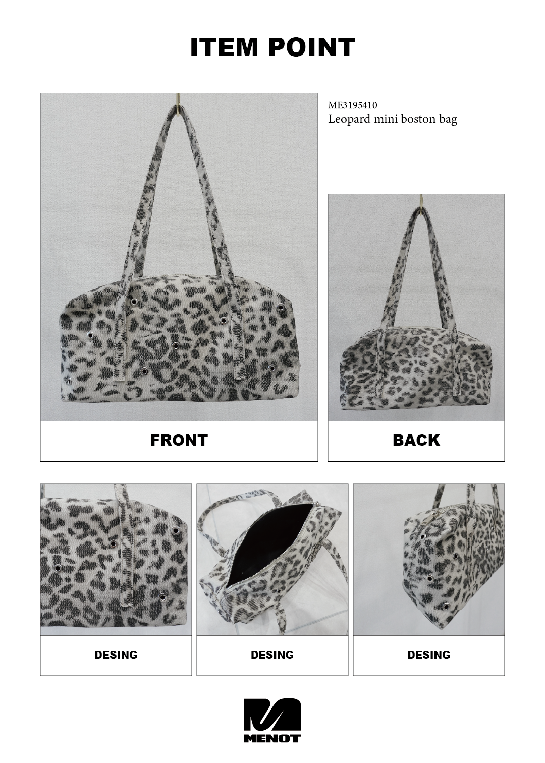 レオパードミニボストンバッグ – menot
