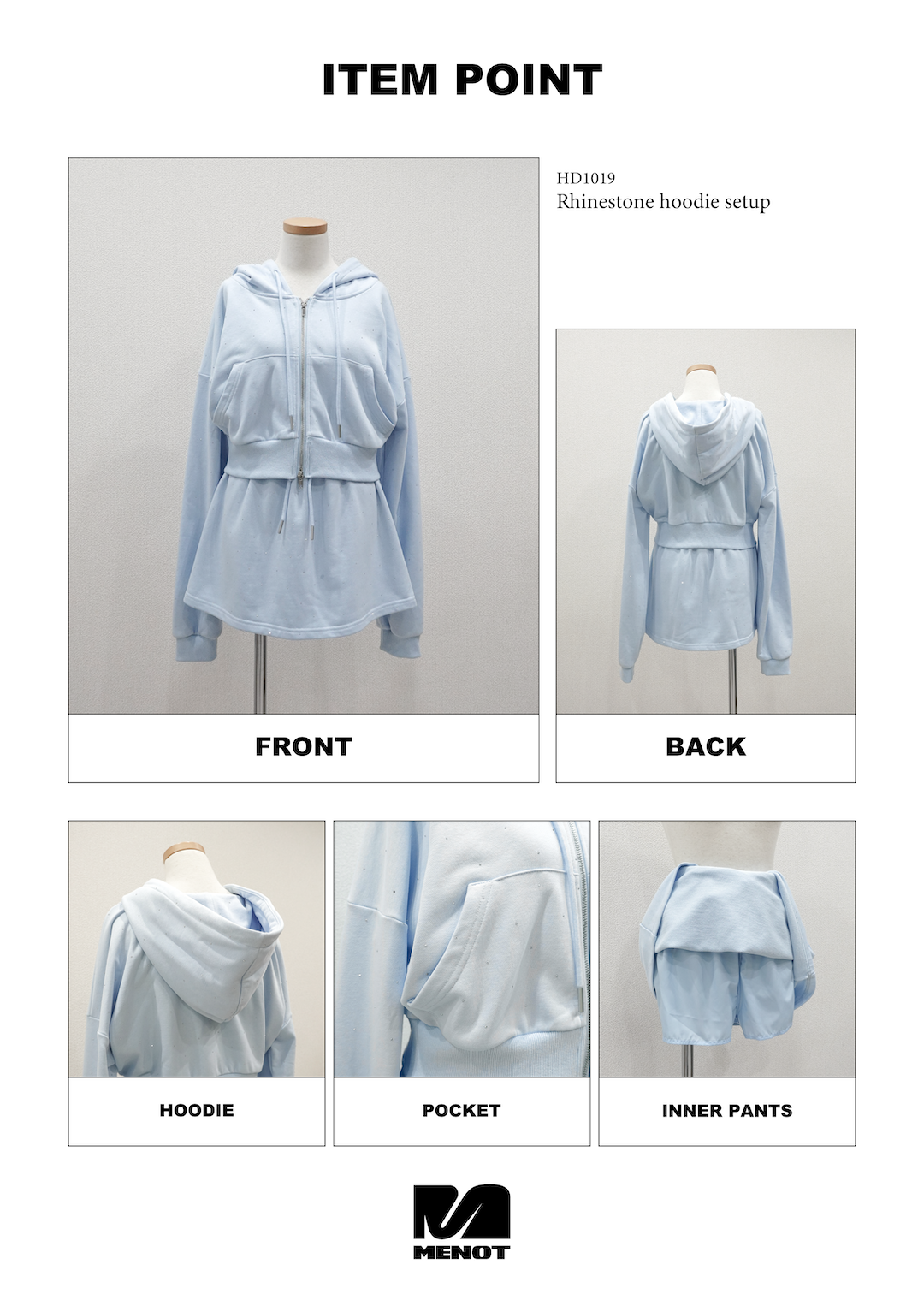 AmlyCity ラインストーンフーディー ラインストーンフーディー – AmlyCity