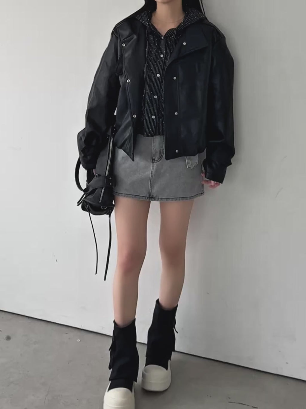 ベルトセットデニムミニスカート – menot