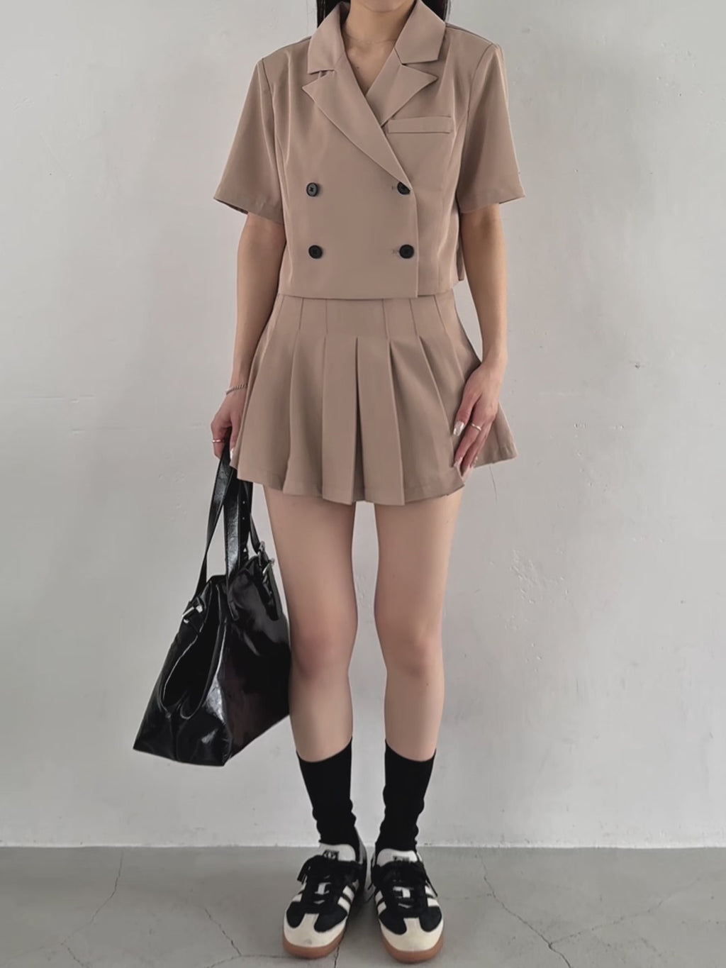プリーツミニスカートセットアップ – menot